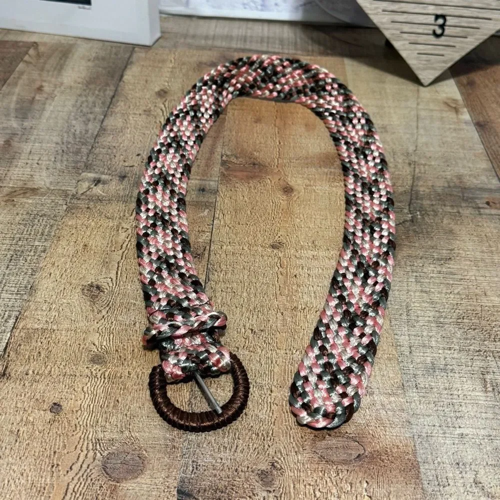 Satin Weave Belt multicolor woven Made In India Boho